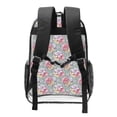 thumbnail image 2 of Honeii Watercolor Butterflies Print Clear Backpack Heavy Duty Transparent Bag 17" See Through BookBag for Women Men Adults Work Festival Sports Travel, 2 of 7