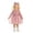 b-460Pink222, variant on MEZZALL Girls Long Sleeve Bowknot Solid Color Dress Headbands Set O-Neck Trendy Dresses