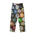 thumbnail image 4 of Kll Mens Pajama Pants For Men,Mens Lounge Pants,Funny Gifts For Men,Men'S Pajama Bottoms-Beer Caps, 4 of 9