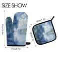 thumbnail image 2 of Yayeee Oven Mitts and Pot Holder Set of 4 Heat Resistant Kitchen Gloves Baking Hot Pad, Plants and River, 2 of 5