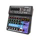 thumbnail image 1 of Sound Machine A6 6CH Protable Mini Mixer Consola de audio con tarjeta de sonido Grabación USB Canto Webcast Party Mixer Abody Sound Machine, 1 of 6