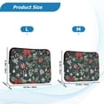 thumbnail image 4 of FORMRS 15-15.6 inch Laptop Sleeve Case Soft Carrying Quilted Computer Bag Cover, Green Christmas, 4 of 7