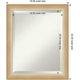 thumbnail image 4 of Amanti Art Beveled Bathroom Wall Mirror - Eva Narrow Frame Eva Ombre Gold Narrow Outer Size: 19 x 23 in Silver, Gold, 4 of 6