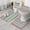 Pink Geometric Stripe, variant on Pink Geometric Stripe Pattern Bathroom Rugs Sets 3 Piece,Toilet Cover Set,Absorbent Non Slip Bathroom Mats Sets with U-Shaped Contour Rug Toilet Rug Set