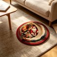 thumbnail image 6 of 3D Christmas Rugs - Optical Illusions Christmas Round Rug, 24 Inch, Decorative Santa Printed Area Mat for Indoor Outdoor Xmas Decor, 6 of 8