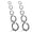 Black, variant on 5 Pairs Hoop Earrings for Men Women, 316L Surgical Stainless Steel Small Huggie Earrings Hypoallergenic Non Tarnish Cartilage Hoop Earrings for Multiple Piercing 6mm 8mm 10mm 12mm 14mm