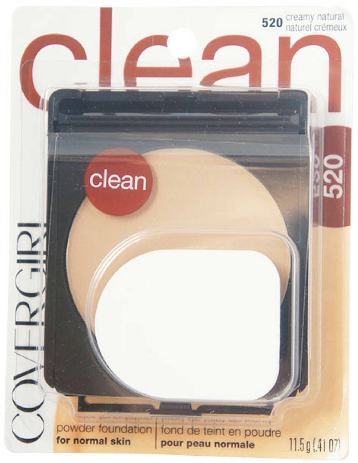 CoverGirl Simply Powder Foundation, Creamy Natural [520] 0.41 oz (Pack of 2)