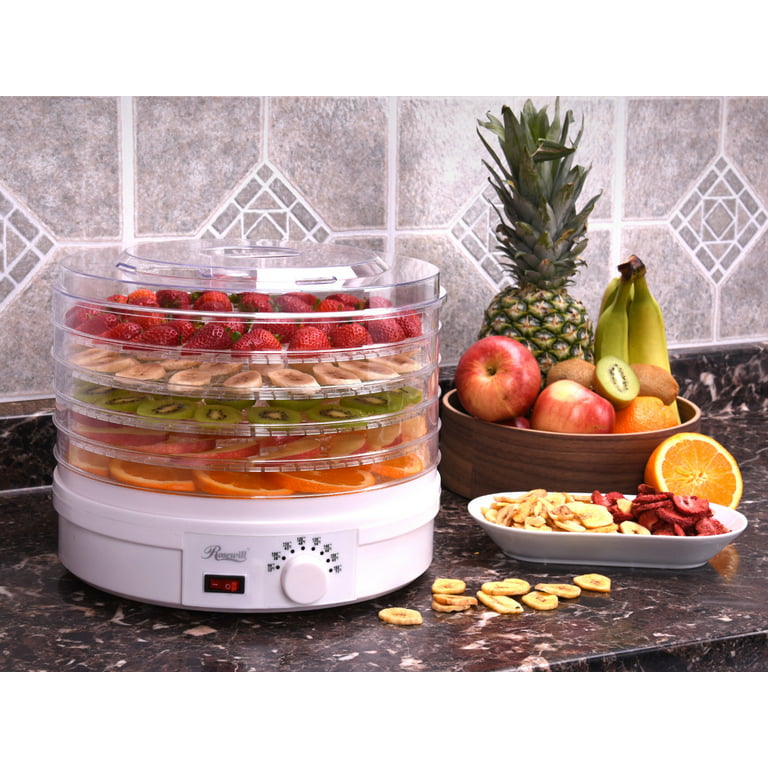 Rosewill RHFD-15001 5-Tray Countertop Portable Electric Food Fruit Dehydrator with Adjustable Thermostat