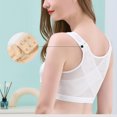 thumbnail image 5 of Womens Bras 3PC Front Closure Compression Bras For High Sports Everyday Sport Bras for Women White L, 5 of 8