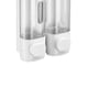 thumbnail image 3 of Dispensador Jabón Manual Recargable 300 Ml para El Restaurante Del Hotel en Casa (blanco 2 Cabezales), 3 of 9