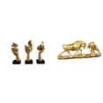 thumbnail image 1 of Estatuas de resina de pensadores, decoración de mesa, esculturas de arte abstracto para oficina, estantería, sala de estar, figura de toro, estatua de, 1 of 8