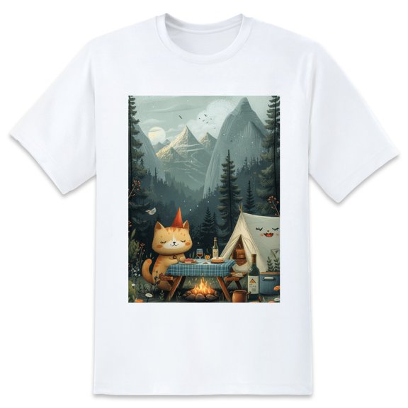 Basic Oversize Tees For WomenCat Loose Boyfriend Shirts Casual Blouse round neck