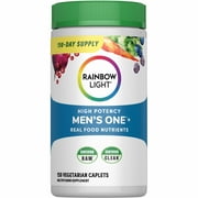 Mens One High Potency Daily Multivitamin | 150 Vegetarian Tablets | by Rainbow Light