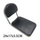 thumbnail image 3 of Cojín para asiento trasero de bicicleta, sillín trasero duradero con respaldo, asiento trasero de bicicleta para Negro, 3 of 9