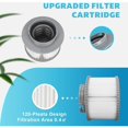 thumbnail image 3 of GETIT Universal Pool Filter, Replacement Pool Filter Cartridges with Filtration PerCompatible withmance Compatible with Clear, Fresh Water in Your Spa and Hot Tub, 120-Ply, 3 of 5
