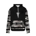 thumbnail image 4 of Awdenio Mens Hoodies Sweatshirts Aztec Ethnic Hoodies Mens Lightweight Casual Western Hooded Sweatshirts Long Sleeve Drawstring Color Block Pullover, 4 of 5