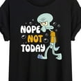 thumbnail image 3 of SpongeBob SquarePants - Squidward Nope Not Today - Juniors Ideal Flowy Muscle T-Shirt, 3 of 6