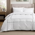 thumbnail image 1 of Funda de edredón Bedsure Luxury Hotel King Size, 100% algodón blanco, 1 of 9