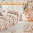 thumbnail image 4 of SHANNA Sofa Cover Boho Couch Cover for 1-2 Cushion Couch, Chenille Double Sided Slipcover for Dogs, Sofa Throw Loveseat Covers Futon Cover L Shaped Sofa Cover,180x260cm, 4 of 11