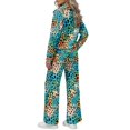 thumbnail image 3 of Chririnla Lounge Sets Gradient Color Leopard Print Sweatsuits Oversized Travel Airport Tracksuit for Fall with Quarter Zip Half Zip, 3 of 9