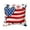 F, variant on Patriotic American Flag Heart Throw Pillow Cover, Decorative Cushion Case for Sofa, Couch, Bed, 18x18 Inch, USA Pride Home Decor