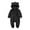 Black, variant on Kovlvoll Newborn Baby Boys Girls Clothes Fuzzy Rompers Long Sleeve Zipper Hooded Winter Thick Warm Infant Jumpsuit