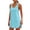 Blue, variant on Summer Sundress for Women Sleeveless Mini Beach Dresses Tank Dress Short Casual Racerback Tank Tops White M