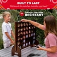 thumbnail image 5 of SWOOC Games - Giant Four in a Row (All Weather) Outdoor Game w/ Carrying Case - Noise Reducing - 60% Quieter - Giant Connect - 4 Game, 5 of 7