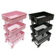 thumbnail image 1 of Juego de 2 accesorios de Estante de almacenamiento Baoblaze para juguetes decoración sala de estar rosa, 1 of 8
