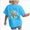 v38-Sky Blue, variant on Girls Tops Cute Summer Short Sleeve T Shirts Casual V Neck Blouses 6-12 Months 12-24 Months 2t 3t 4t 5t 6t 7t 8t 9t Children
