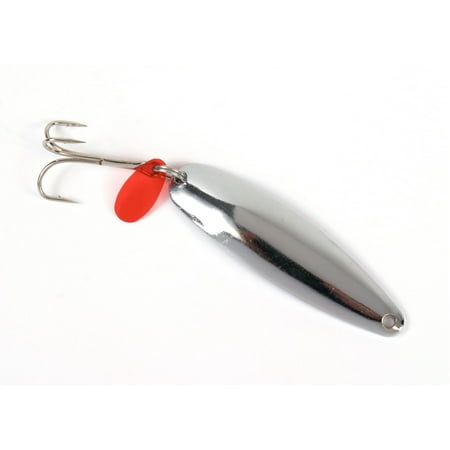 Sea Striker SES25-1 Nickel Plated Casting Spoon with Teaser Tab 1/4 oz 2 1/4 Carded