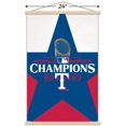 thumbnail image 3 of MLB Texas Rangers - 2023 World Series Team Logo Wall Poster with Magnetic Frame, 22.375" x 34", 3 of 4