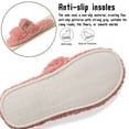 thumbnail image 5 of BERANMEY Womens Fuzzy Open Toe Slippers Faux Fur Slippers with Memory Foam House Shoes Lightweight for Indoor Outdoor & Home Use, 5 of 9
