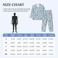 thumbnail image 3 of KLL Gnome Pool Party Sleepwear Mens Flannel Pajamas,Long Cotton Pj Set, 3 of 7