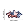 thumbnail image 2 of ddioayh American Independence Day Decorative Mat Faux Plush Non-Slip for Bathroom Kitchen Entryway Living Room with Flag Design Home Celebration Rug, 2 of 6