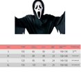 thumbnail image 3 of Disfraz de Halloween para hombre con capucha y cara de fantasma de grito para adulto del 25 aniversario B, 3 of 3