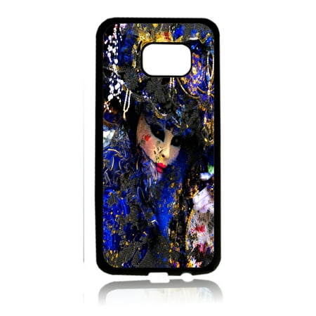 Cosplay Costume Play Woman Mask Black Rubber Thin Cover for the Samsung Galaxy s6 Edge - Samsung Galaxy s6 Edge Accessories - Galaxy s6 Edge Case - s6 Edge TPU