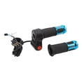 thumbnail image 2 of 1 par de puños de acelerador giratorios para bicicleta, scooter, mango del acelerador, control de velocidad para vehículos eléctricos, color azul, 2 of 15