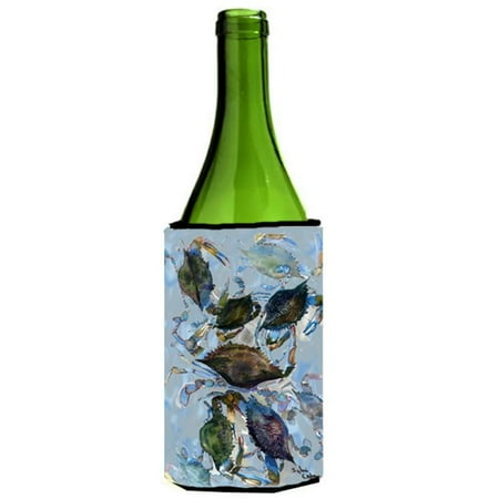

Blue Crab Cluster Wine bottle sleeve Hugger - 24 Oz.