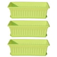 thumbnail image 2 of 3Pcs/Set Balcony Garden Rectangular Vegetable Flower Planter Resin Box Planting Pot, 2 of 8