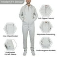 thumbnail image 2 of Men's Tech Fleece Hoodie & Jogger 2-Piece Matching Set With Heat Seal Zipper Design (Sizes, S to 4XL), 2 of 5