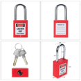thumbnail image 2 of Lockout Tagout Station with 10 Keyed Different Safety Padlocks 2 Hasps and 10 Lockout Tags, Iron Locks Rack, 2 of 5