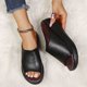 thumbnail image 4 of Sandalias romanas casuales de moda para mujer con suela gruesa plana de verano para mujer Wmkox8yii  ytu7915, 4 of 7