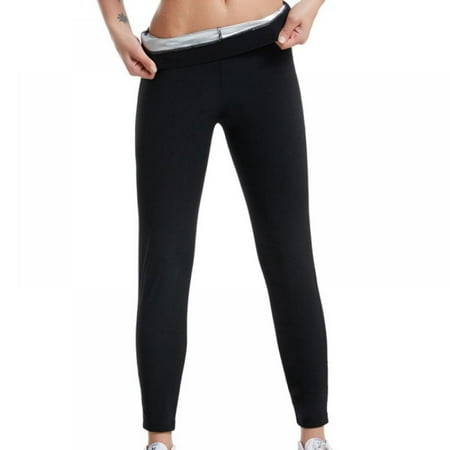 

Forzero Women S Sports Sweating Sweat Suit Yoga Sauna Corset Sweating Pants Fitness Body Nine-Point Body Shaping Pants Painted Silver