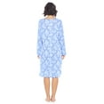 thumbnail image 2 of Casual Nights Women's Printed Long Sleeve Nightgown - Blue, 2 of 3