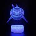thumbnail image 1 of shark 3D Illusion Lamp, 16 Colors Changing with Remote Contr, 1 of 6