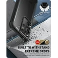 thumbnail image 3 of WEI Ares Series Designed for Galaxy S21 Ultra 5G Case (2021 Release), Rugged Clear Bumper Case Without Screen Protector (Black), 3 of 7