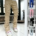 thumbnail image 3 of Yokua Men's Straight Slim Fit Ripped Distressed Denims Pants Trousers Fashion Jeans, 3 of 15