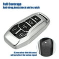 thumbnail image 4 of Remote Key Fob Case Cover Fit for Ford Focus 2009-2018 for Ford F-450 Super Duty 2015-2017 Silver Tone, 4 of 6
