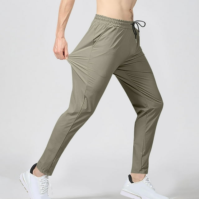 Up to 65% off Horkkom Mens Joggers with Pockets Elastic Waist Drawstring Quick-Dry Sweatpants Breathable Athletic Workout Pants